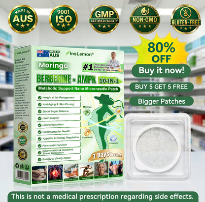 🛒🛒𝐈𝐧𝐬𝐋𝐞𝐦𝐨𝐧® 𝗠𝗼𝗿𝗶𝗻𝗴𝗮 × 𝗕𝗲𝗿𝗯𝗲𝗿𝗶𝗻𝗲 × 𝗔𝗠𝗣𝗞 𝟭𝟬-𝗶𝗻-𝟭 𝗠𝗲𝘁𝗮𝗯𝗼𝗹𝗶𝗰 𝗦𝘂𝗽𝗽𝗼𝗿𝘁 𝗡𝗮𝗻𝗼 𝗠𝗶𝗰𝗿𝗼𝗻𝗲𝗲𝗱𝗹𝗲 𝗣𝗮𝘁𝗰𝗵 (𝐉𝐮𝐬𝐭 𝐨𝐧𝐜𝐞 𝐚 𝐝𝐚𝐲, 𝐯𝐢𝐬𝐢𝐛𝐥𝐞 𝐜𝐡𝐚𝐧𝐠𝐞𝐬 𝐢𝐧 𝟕 𝐝𝐚𝐲𝐬） ✅ 𝐅𝐨𝐫 𝐨𝐛𝐞𝐬𝐢𝐭𝐲, 🅛🅞🅞🅢🅔 🅢🅚🅘🅝,𝐝𝐢𝐚𝐛𝐞𝐭𝐞𝐬, 𝐬𝐥𝐞𝐞𝐩 𝐚𝐩𝐧𝐞𝐚, 𝐣𝐨𝐢𝐧𝐭 𝐢𝐬𝐬𝐮𝐞𝐬, 𝐚𝐧𝐝 𝐦𝐨𝐫𝐞💜